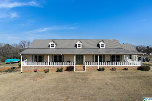 farmhouse-style home with covered porch