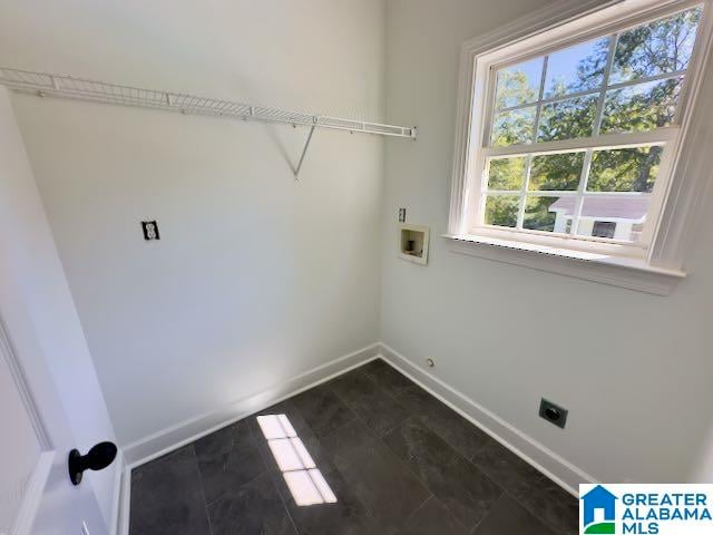 laundry room with hookup for a washing machine and electric dryer hookup