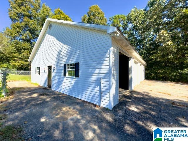 view of side of property