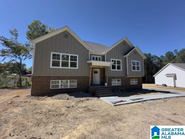 view of split foyer home