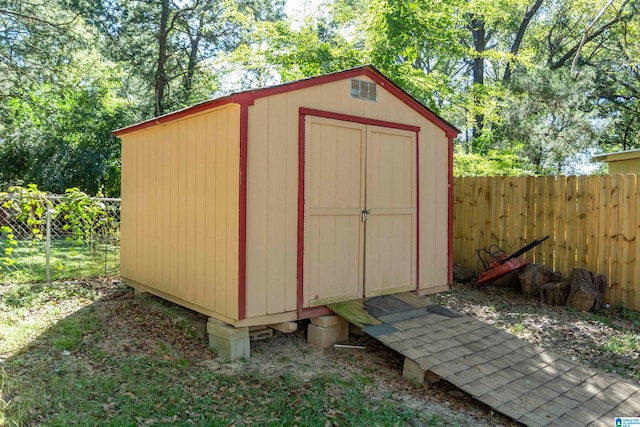 view of outdoor structure