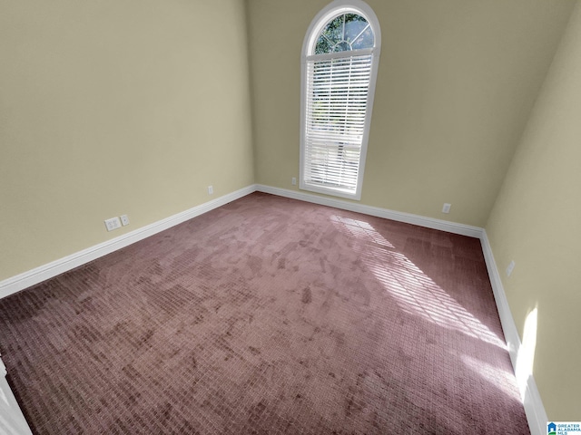 view of carpeted empty room