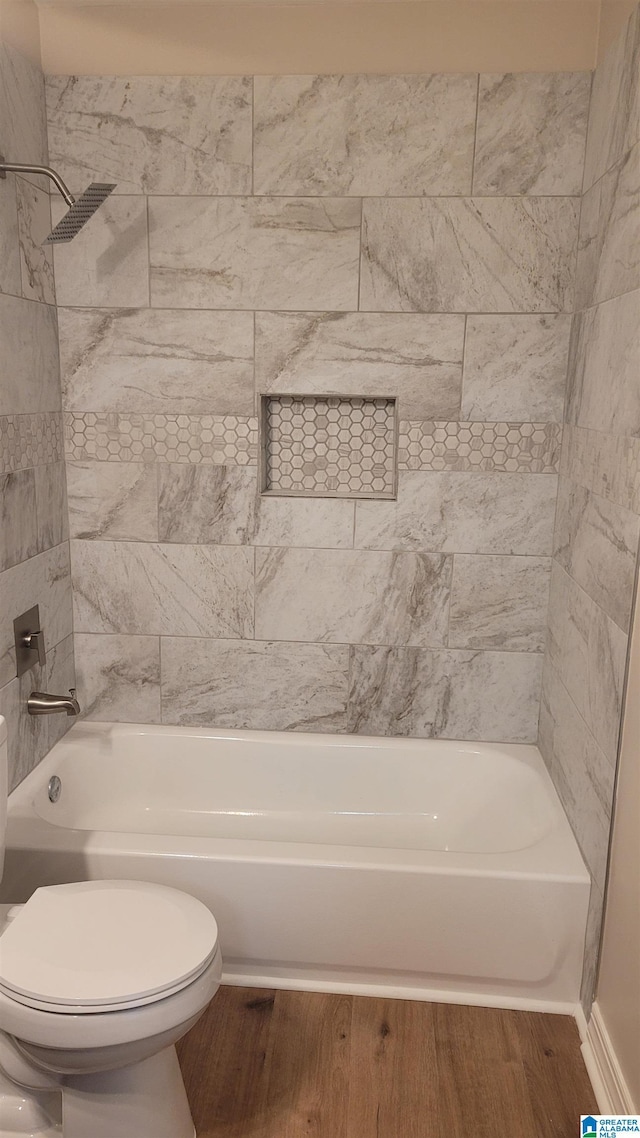 211 Morning Sun Dr Unit 211, Birmingham, AL 35242 - full bath with toilet, wood finished floors, and tub / shower combination