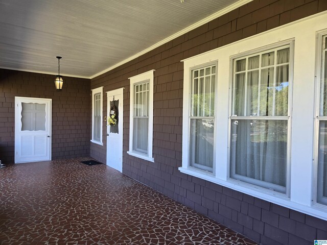 view of patio with covered porch
