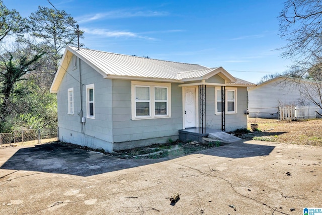 view of bungalow-style house