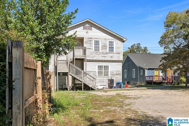 view of rear view of property