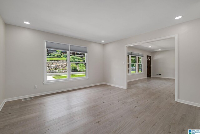 2720 20th Pl, Ensley, Birmingham, AL 35208 - unfurnished room featuring wood finished floors, baseboards, and recessed lighting