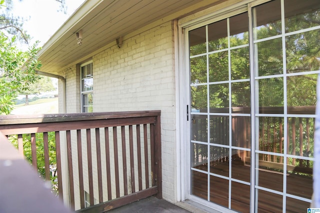 view of balcony