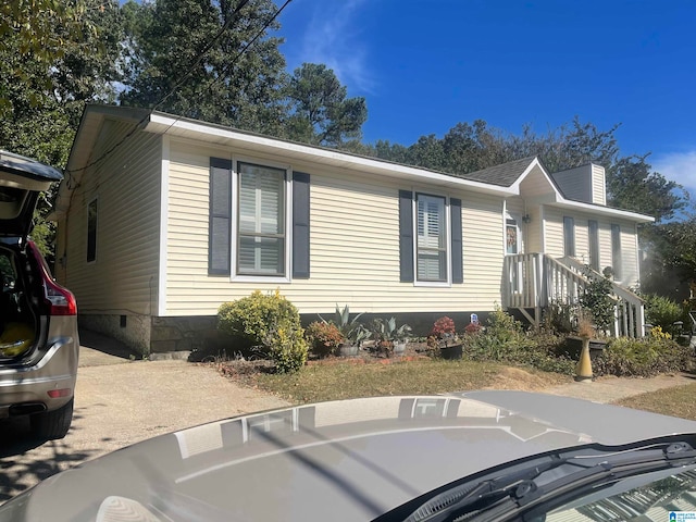 view of front of home