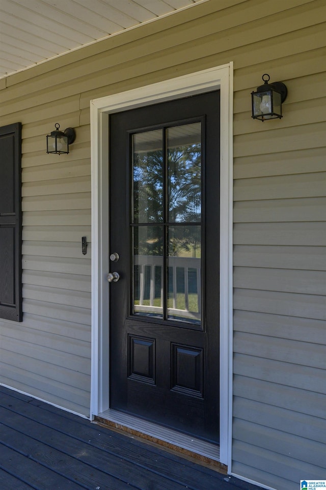 view of entrance to property