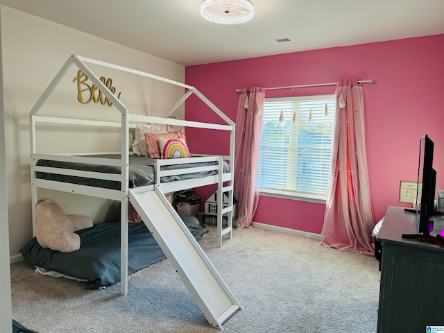 bedroom featuring carpet floors