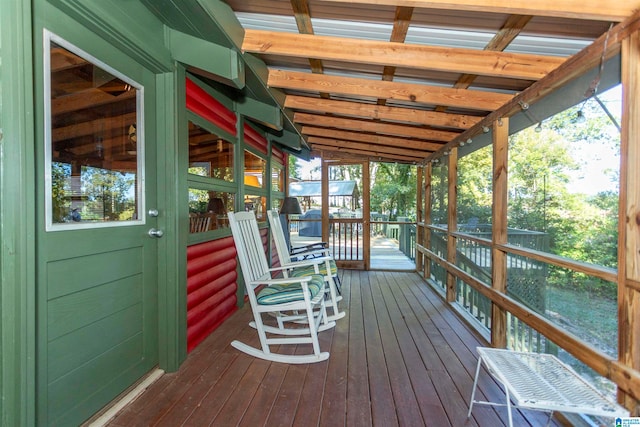 view of wooden terrace