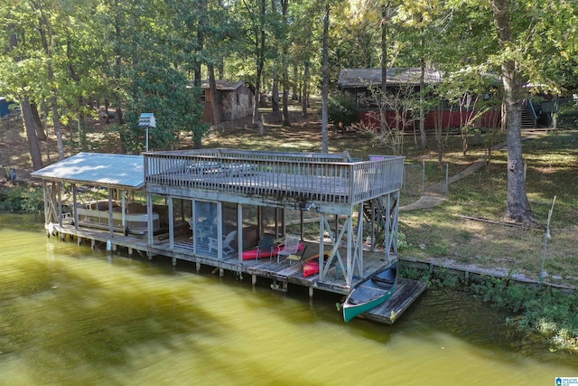 view of dock