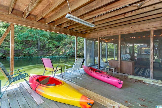 view of sunroom