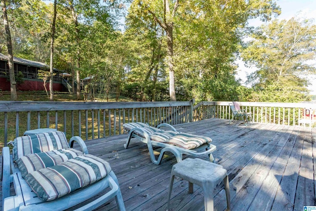 view of wooden terrace