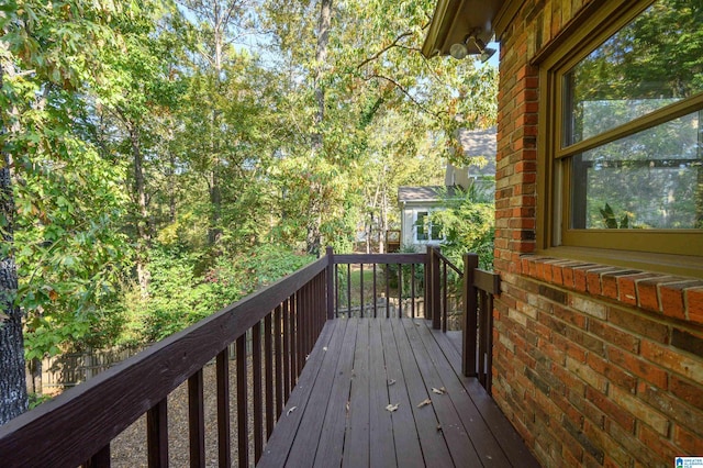 view of wooden terrace