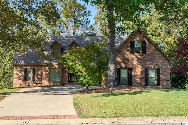 view of front of house featuring a front yard