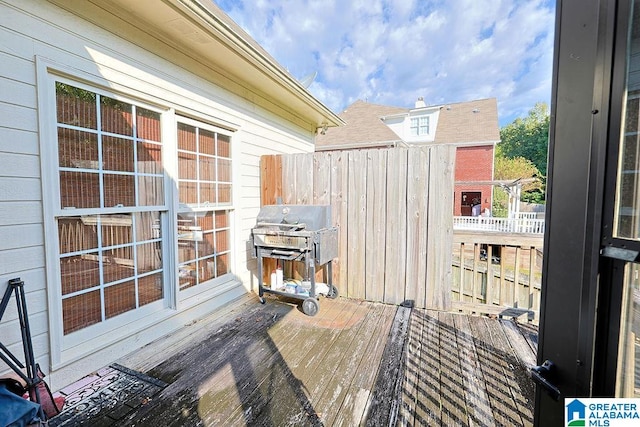 balcony with grilling area