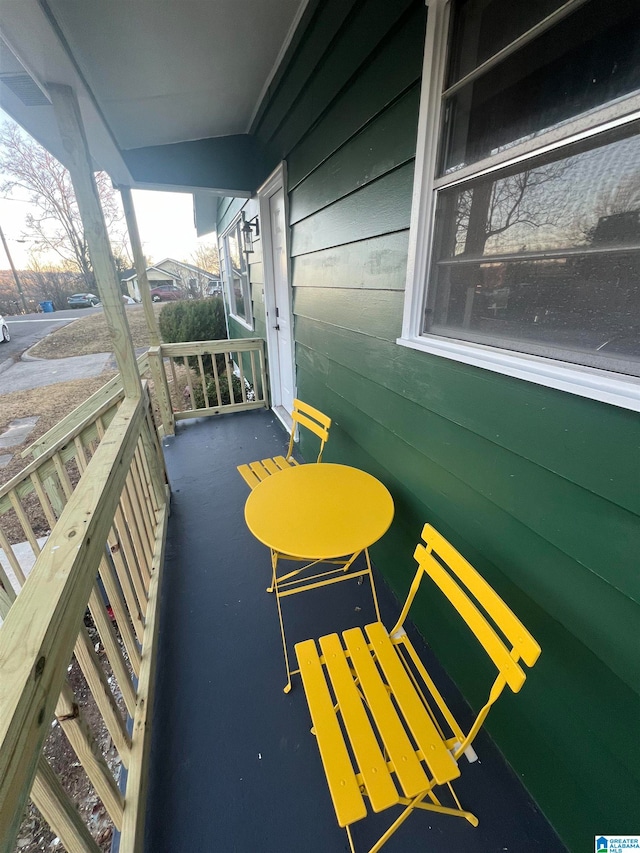 view of balcony