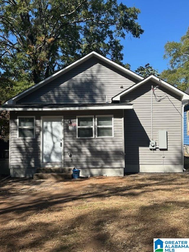 view of back of property