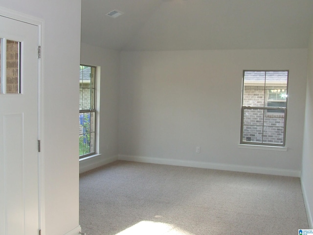 view of carpeted empty room