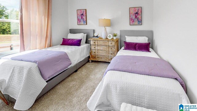 bedroom featuring carpet floors