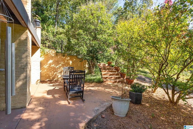 view of patio