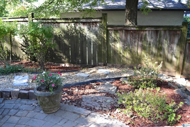 view of yard with a patio area