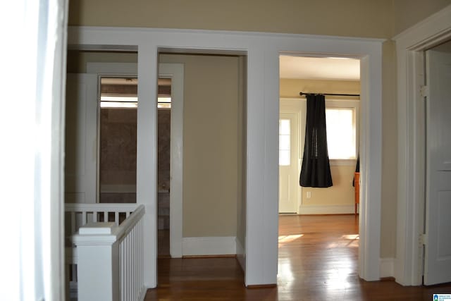 2705 Caldwell Ave S, Birmingham, AL 35205 - hallway with wood finished floors and baseboards
