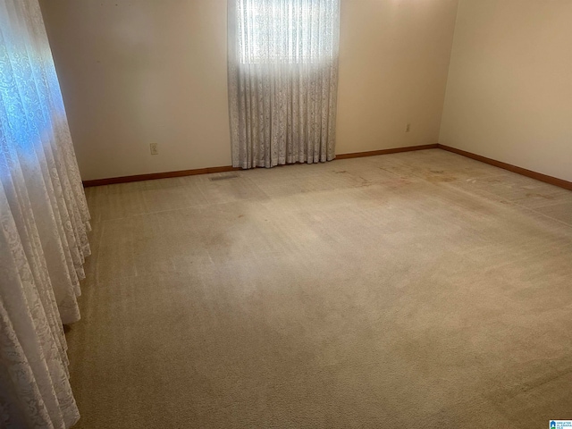 spare room with carpet floors