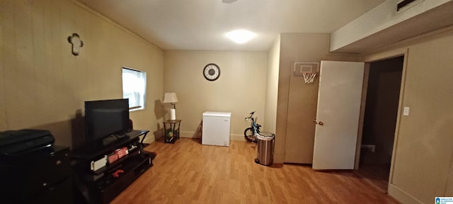 interior space featuring light hardwood / wood-style flooring