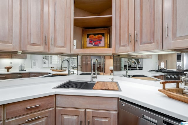 kitchen featuring stainless steel dishwasher and sink