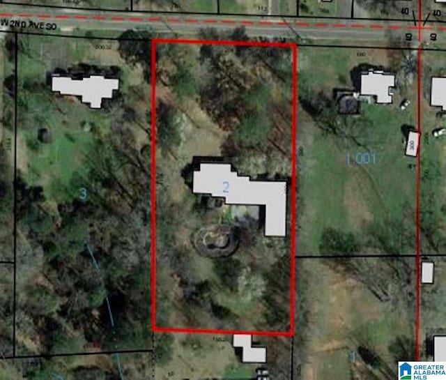 765 2nd Ave, Ashland, AL 36251 - map / location featuring property boundaries highlighted