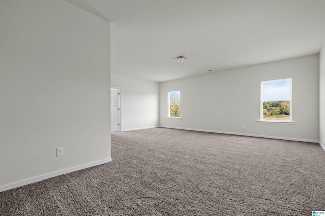 carpeted spare room with a healthy amount of sunlight