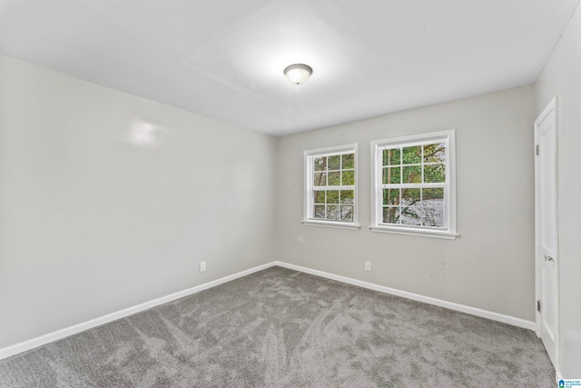 empty room featuring carpet floors