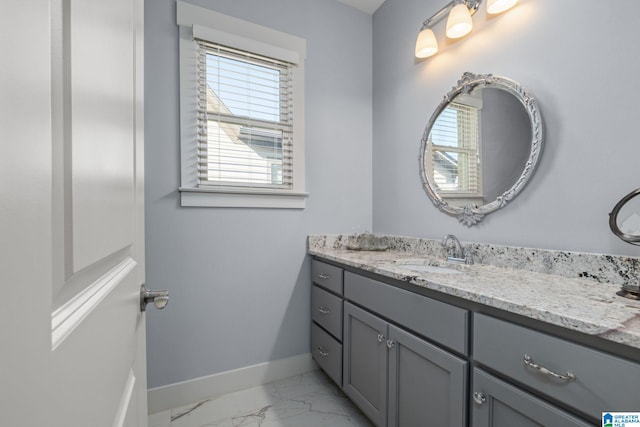 bathroom featuring vanity