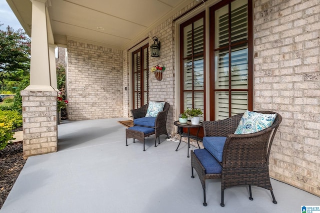 view of patio / terrace featuring a porch