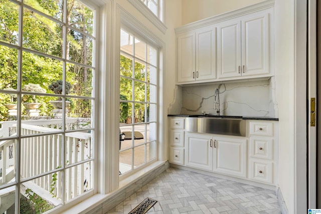 doorway with sink