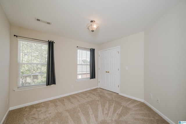 view of carpeted empty room