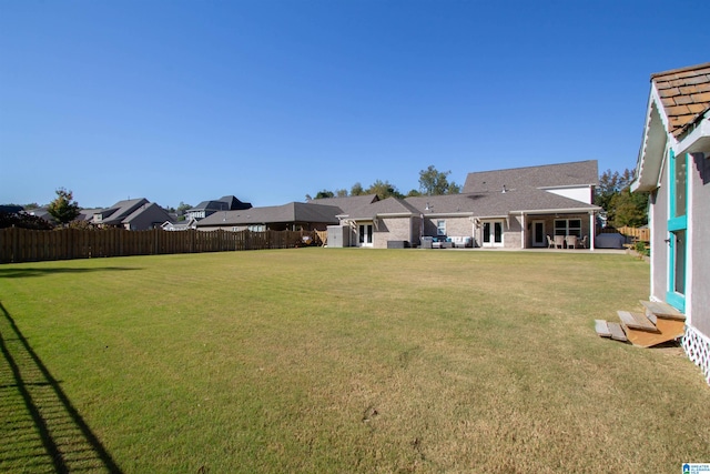 view of yard with a patio area