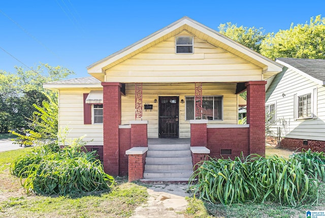 bungalow with a porch