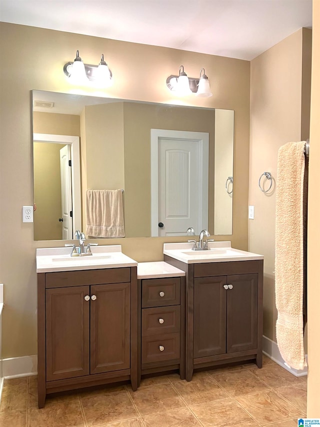 bathroom featuring vanity