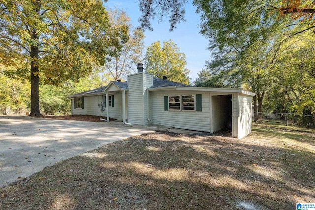 view of front of home