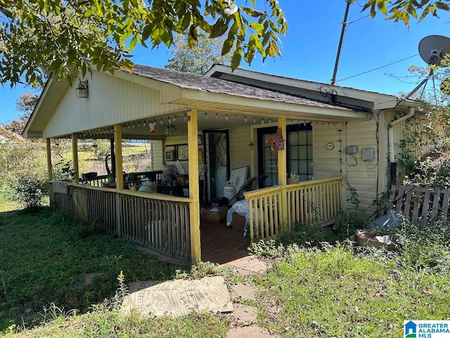 view of front of home