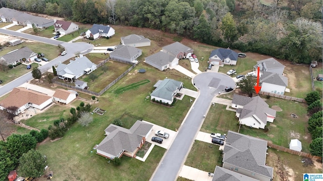 birds eye view of property