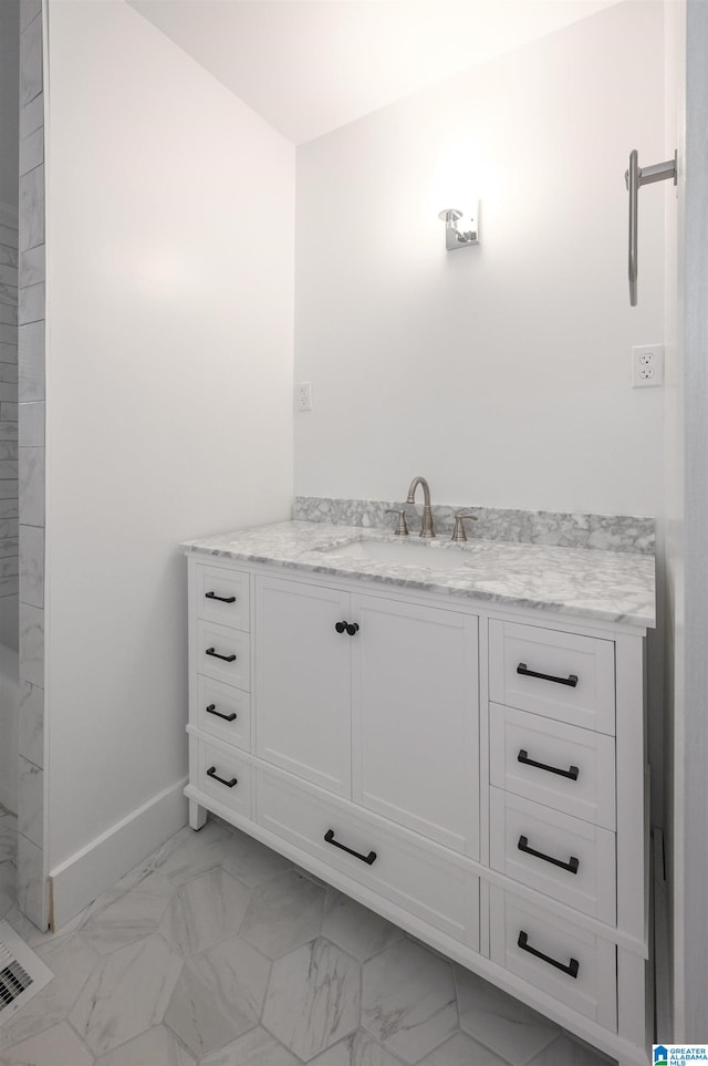 bathroom featuring vanity