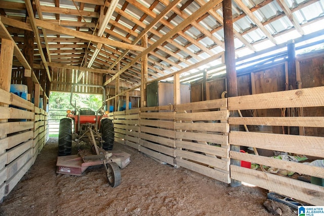 view of horse barn