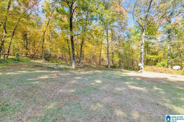 1215 Red Valley Rd, Remlap, AL 35133 - view of grassy yard featuring a wooded view