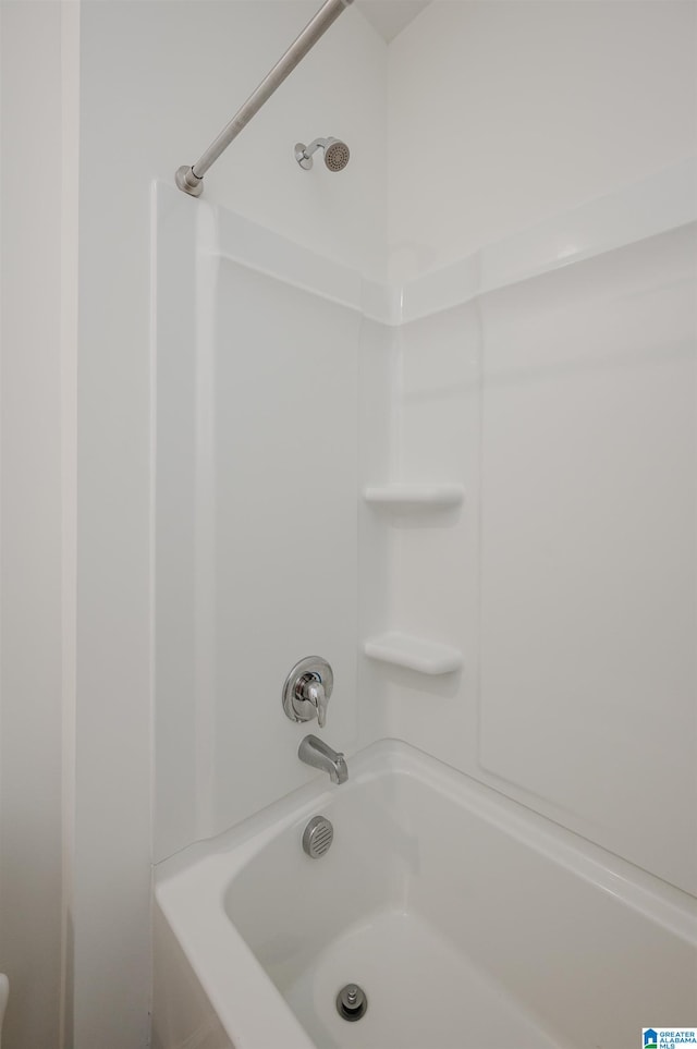 bathroom featuring bathing tub / shower combination