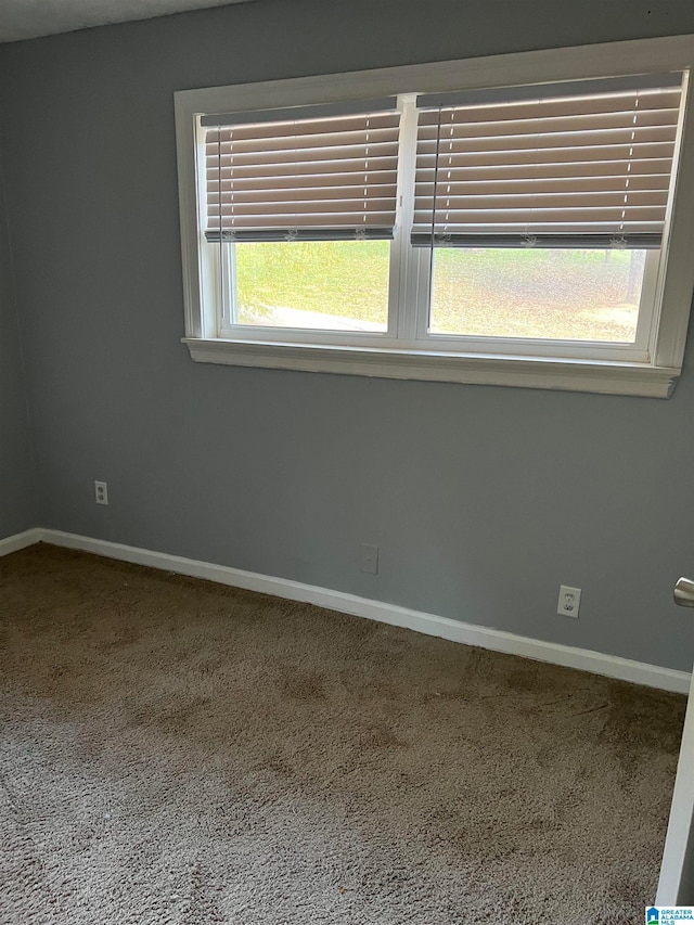 carpeted empty room featuring a healthy amount of sunlight